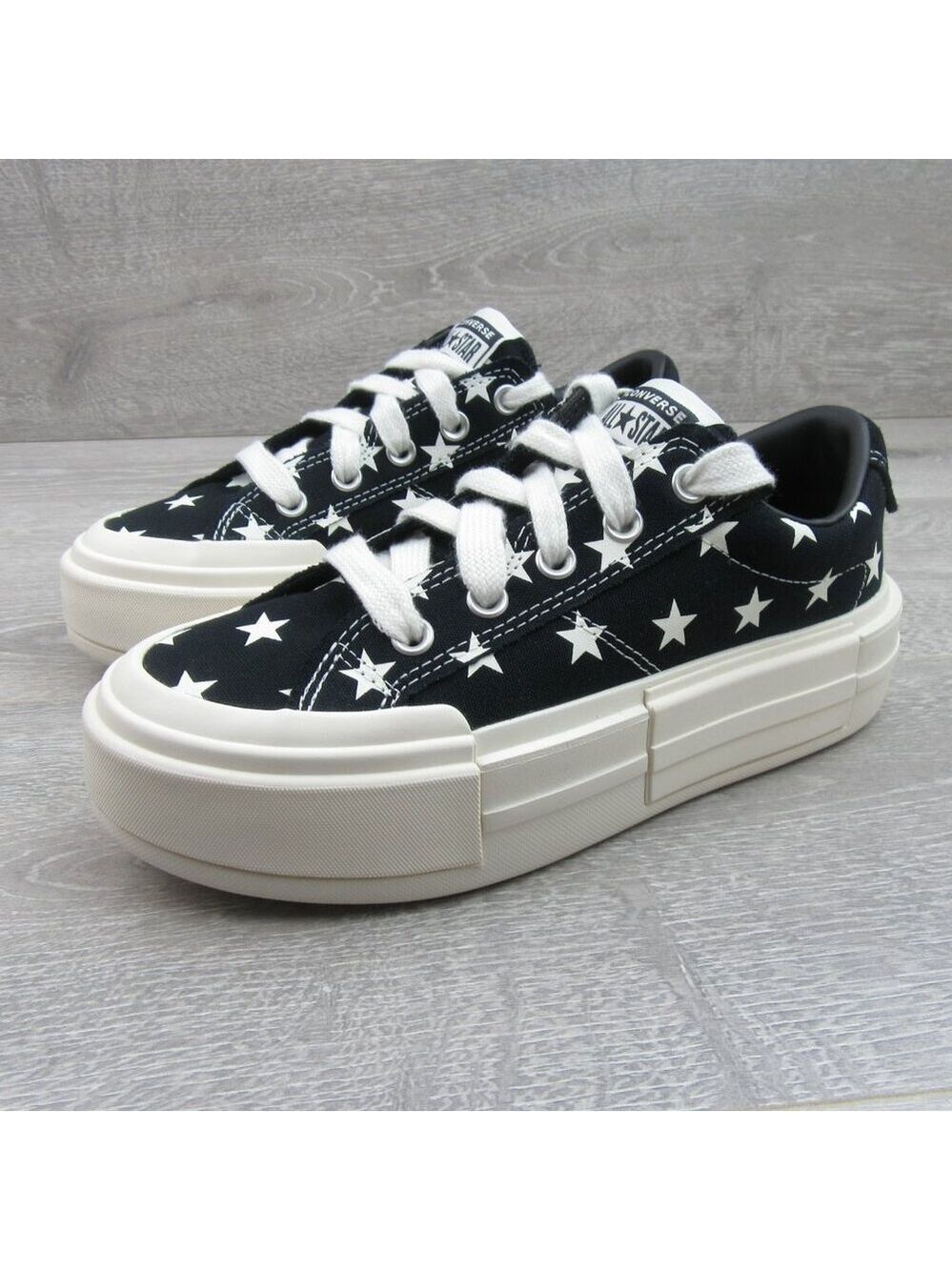 Converse CTAS Cruise Archive Stars OX  Women's Size 8 Black Shoes NEW - Picture 4 of 14